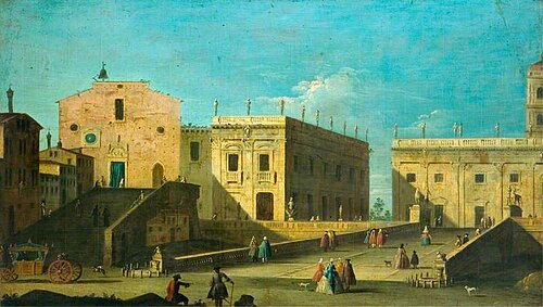 Piazza del Campidoglio, Rome, with Santa Maria in Aracoeli on the Left, , Canaletto