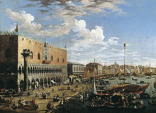 View of Venice, Doge's Palace, , Canaletto
