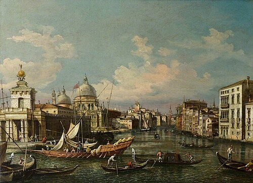 Canals in Venice, , Canaletto