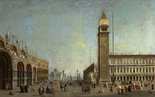 The Piazzetta, Venice, , Canaletto