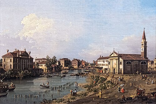 Vue de Dolo, 1740, Canaletto