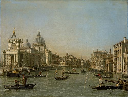 The Entrance to the Grand Canal at the Punta della Dogana and Santa Maria della Salute, 1730, Canaletto