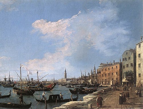 Riva degli Schiavoni, 1800, Canaletto