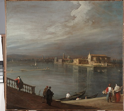 San Cristoforo, San Michele et Murano depuis les Fondamenta Nuove, Venise, 1720, Canaletto