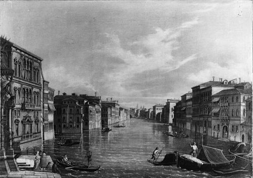Canal Scene, Venice, 1750, Canaletto