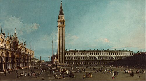 La Place Saint-Marc, Venise, 1742, Canaletto