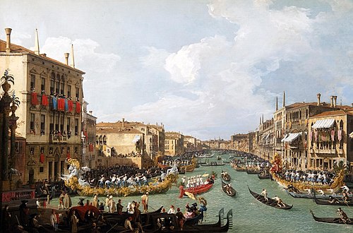 A Regatta on the Grand Canal, 1732, Canaletto