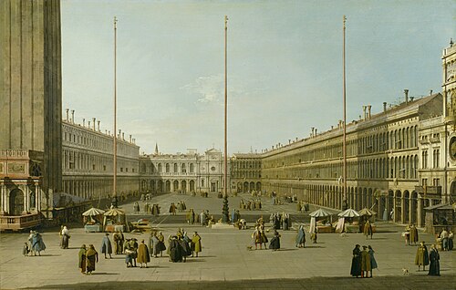 La Place Saint-Marc (Vue ouest), 1739, Canaletto