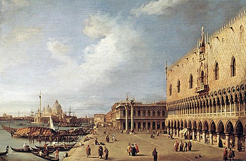 Vue du palais ducal, 1730, Canaletto