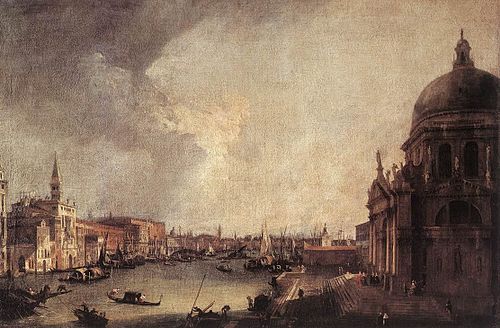 Entrée du Grand Canal, vers l'Est, 1723, Canaletto
