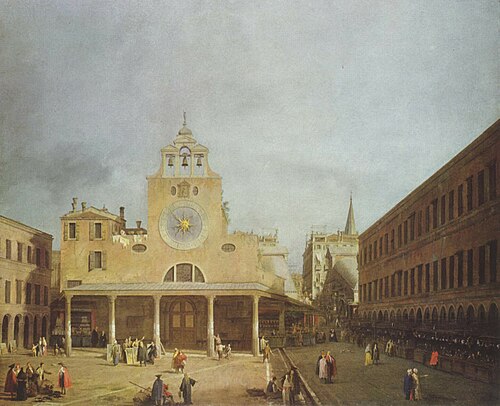 San Giacomo du Rialto, 1726, Canaletto
