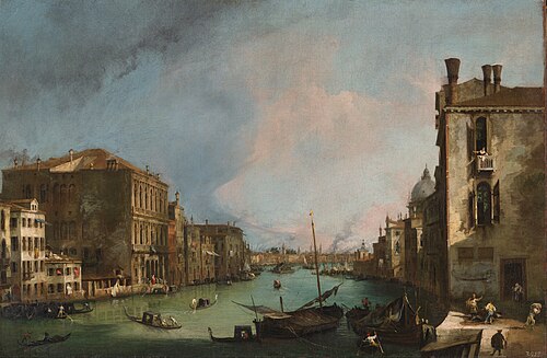 Le Grand Canal avec le pont du Rialto, 1723, Canaletto