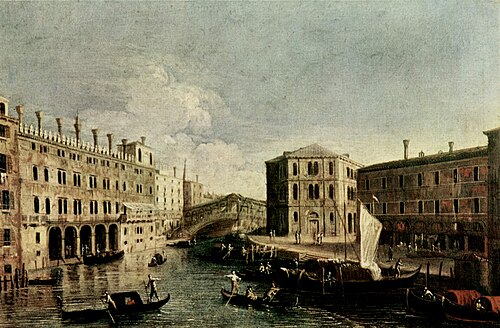 Le Grand Canal au Rialto, 1701, Canaletto