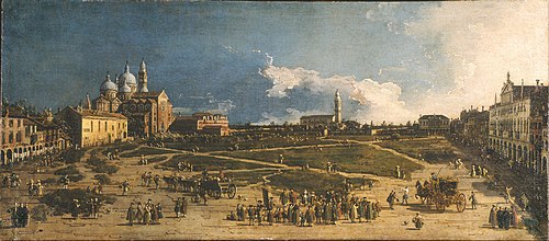 Le Pra della Valle à Padoue, 1743, Canaletto