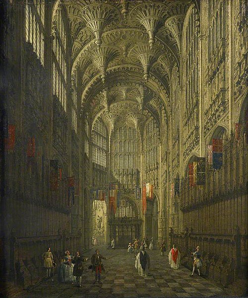 Intérieur de la chapelle Henry VII, abbaye de Westminster, 1753, Canaletto