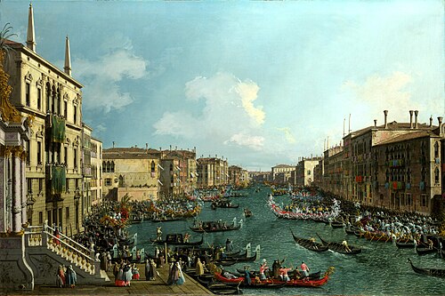 Régate sur le Grand Canal, 1740, Canaletto