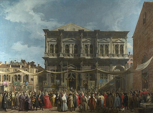 Venise: Jour de la saint Roch, 1735, Canaletto
