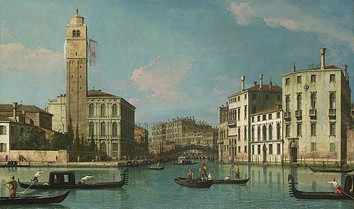 Venise : Embouchure du Cannaregio, 1734, Canaletto