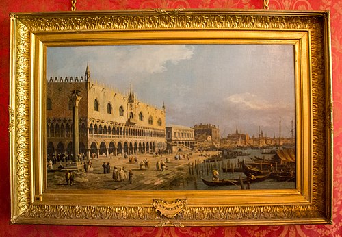 The Doge's Palace and Riva degli Schiavoni, Venice, 1730, Canaletto