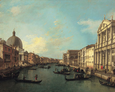 The Grand Canal from Santa Maria di Nazareth toward Santa Croce, 1730, Canaletto