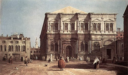 Campo San Rocco, 1735, Canaletto