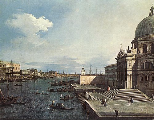 The Grand Canal at the Salute Church, 1738, Canaletto