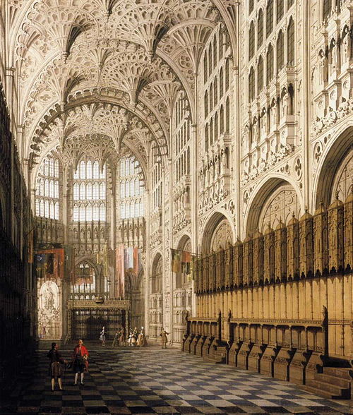 The Interior of Henry VII's Chapel in Westminster Abbey, 1750, Canaletto