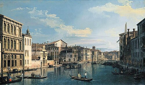 Venice: The Grand Canal from Palazzo Flangini to the Church of San Marcuola, 1738, Canaletto