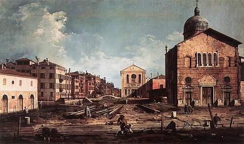 View of San Giuseppe di Castello, 1740, Canaletto