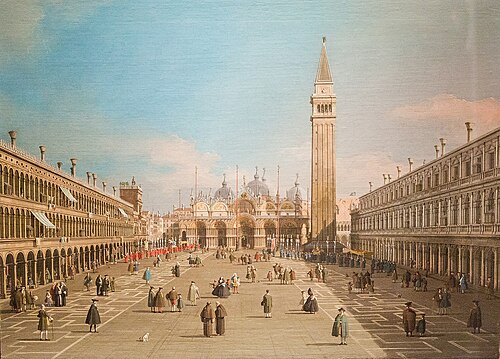 La Place Saint-Marc et la Basilique, Venise, 1723, Canaletto