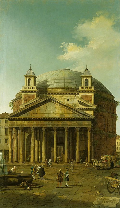 Rome: The Pantheon, 1742, Canaletto