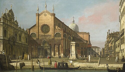 Venice: The Campo SS. Giovanni e Paolo, 1736, Canaletto