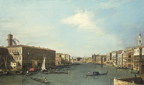 Venice: The Grand Canal Looking North from the Rialto, 1726, Canaletto
