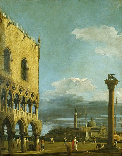 Venise: la Piazzetta vers San Giorgio Maggiore, 1724, Canaletto