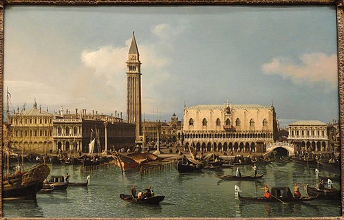 Le Môle du bacino de San Marco, Venise, 1747, Canaletto