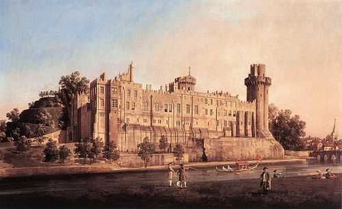 Warwick Castle, côté sud, 1748, Canaletto
