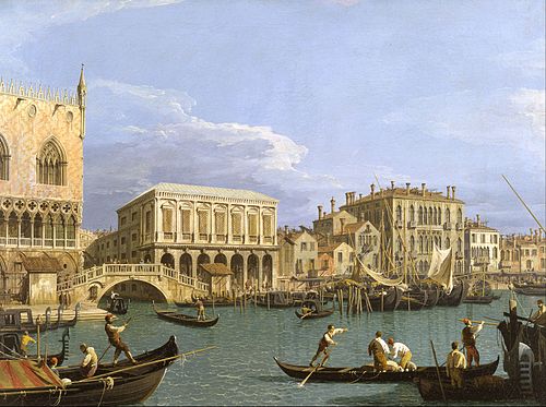 Vue du Riva degli Schiavoni, Venise, 1740, Canaletto
