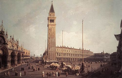La Place Saint-Marc vers le sud-ouest, 1755, Canaletto