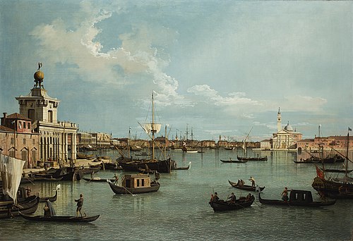 Venise : le bacino di San Marco depuis le canal de la Giudecca, 1740, Canaletto