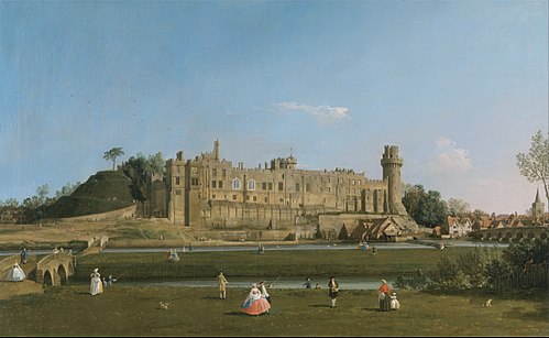 Warwick Castle, 1748, Canaletto