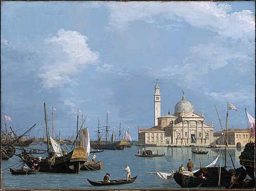 San Giorgio Maggiore: from the Bacino di S. Marco, 1728, Canaletto