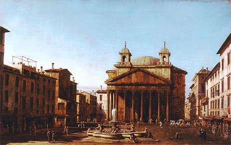 Le Panthéon, 1720, Canaletto