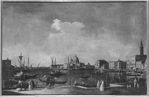 Riva degli Schiavoni mit Blick auf Santa Maria della Salute (Nachahmer), , Canaletto