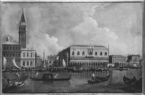 Dogenpalast und Piazzetta (Nachahmer), , Canaletto