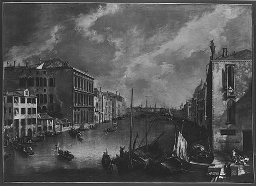 Ansicht des Canale Grande von San Vio (Venedig) (Nachfolger), 1774, Canaletto