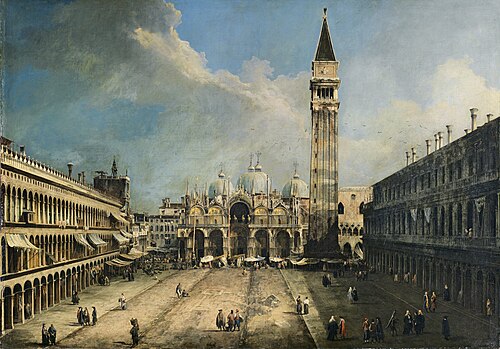 The Piazza San Marco in Venice, 1723, Canaletto