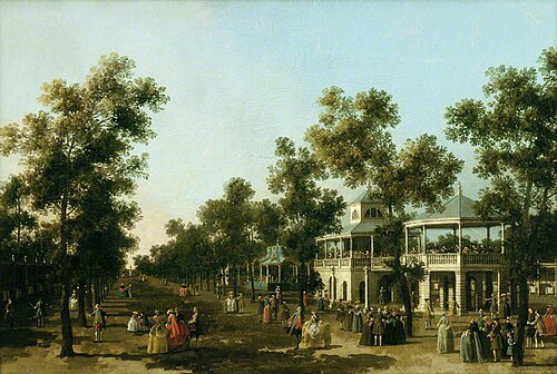 The Grand Walk, Vauxhall Gardens, London, 1751, Canaletto