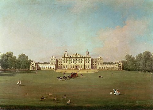 Badminton House from Badminton Park, 1748, Canaletto