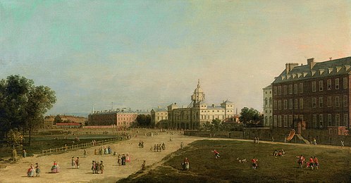 Londres : New Horse Guards depuis St James's Park, 1753, Canaletto