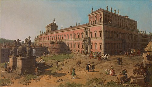 Rome: The Piazza del Quirinale, 1751, Canaletto